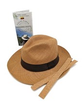 Unisex echte Panamamamütze Fedora Ecuador Equal Earth Fair Trade Qualität braun