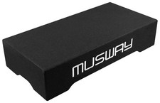 Musway MF210Q-2 25cm 10" Gehäusesubwoofer Downfire Bassbox 2+2 Ohm 600 Watt Max.