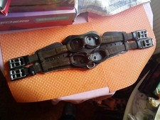 Kurzgurt Stübben Equi-Soft Sattelgurt 60cm BRAUN ebony + Filzpolster