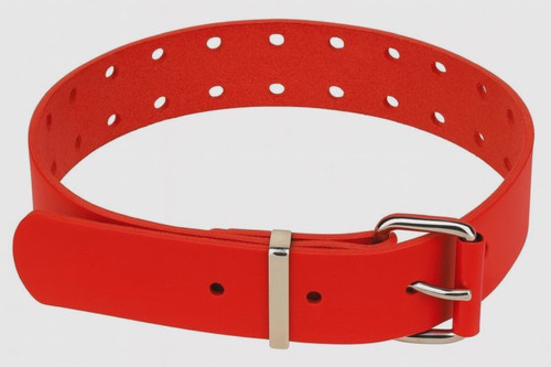 Luxus leder halsband rot - luxus, leder-halsband