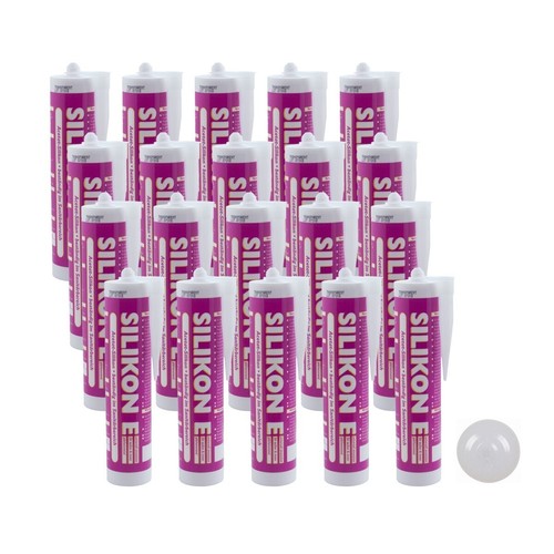 20x silikon transparent 310ml - 20x,