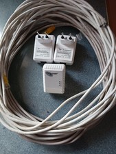 3 Stück ALLNET Ethernet Bridge 200Mbps  mit 2 Stck je 10 m LAN Kabel