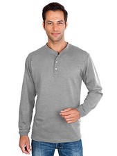 Langarm Serafino Shirt mit