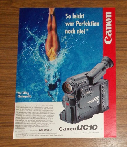 Seltene werbung canon - canon, 10
