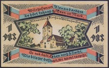 Wildeshausen, 1 Mark, "Stegmanns - Hotel, unc., sehr selten.!