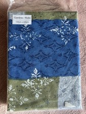 2 Vorhänge neu Modena Line 135x225cm je Schal sehr schön gemustert mit Schlaufen