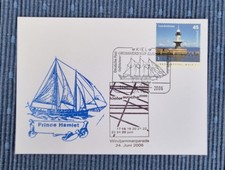 Postkarte mit Schiffsstempel