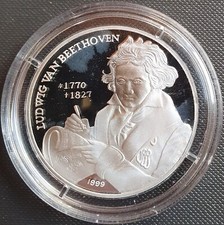 Silbermünze in PP - Ludwig van Beethoven - 1999 – 250 Won