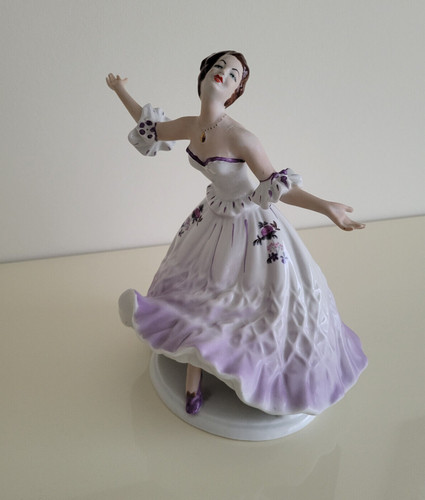 Porzellan figur tänzerin dame - tänzerin,