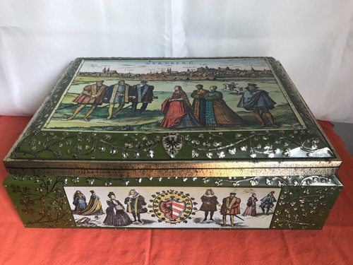 Große alte blechdose otto - große,