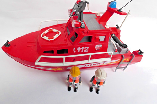 Playmobil feuerlöschboot 3128 - feuerlöschboot,