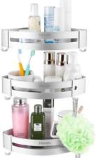 Duschregal Eckregal Badregal Duschablage Aluminium Abnehmbarem Haken 3er