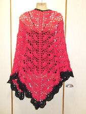 Schultertuch , Dreieckstuch, "Bougainvillea"" , Handarbeit