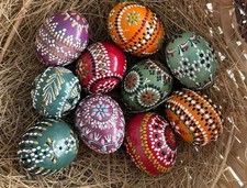 10 Stück sorbische Ostereier