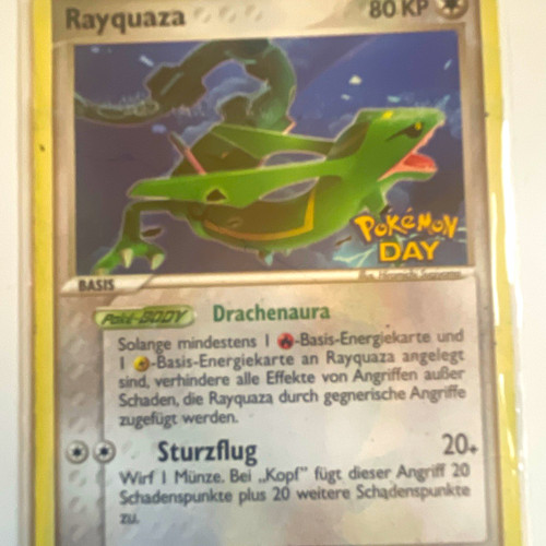 Rayquaza pokémon day promo - rayquaza, |