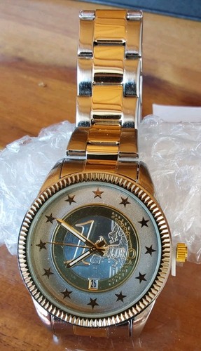 1euro münze herrenuhr - 1euro,