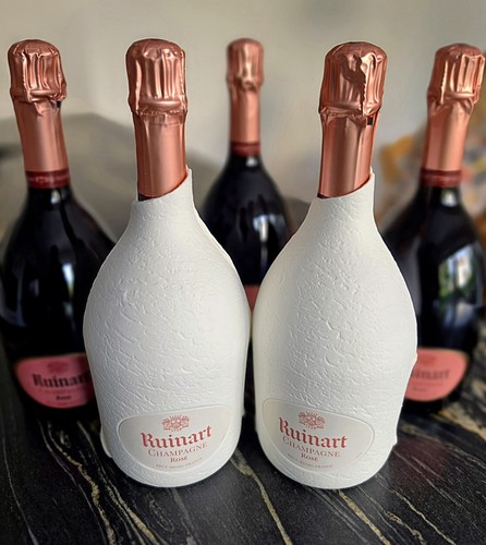 Ruinart champagne rosé - 5x,