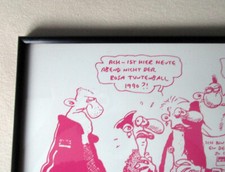 UNIKAT Bild Wandbild - Comic von Ralf König - Alu-Rahmen - Vintage