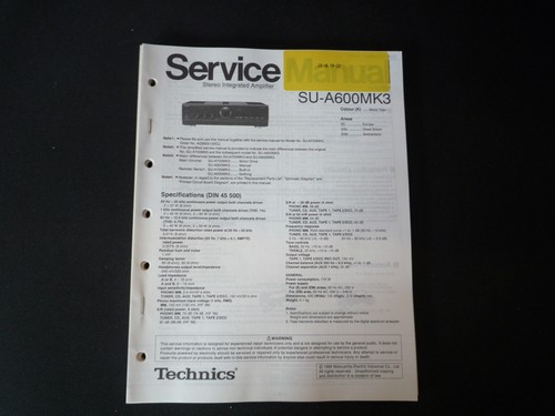 Original service manual - service,