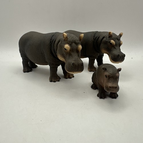 Schleich flusspferd familie - flusspferd,
