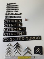 CITROEN Logo Embleme CX Turbo TRD, D12, C.T. , Injection, Doppelwinkel,