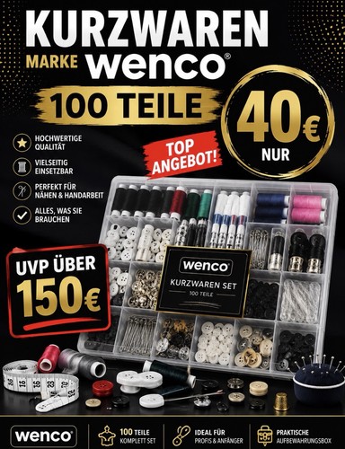 Restposten kurzwaren 100 teile