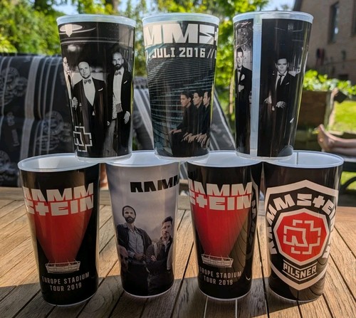 Rammstein konzert becher - 7x,