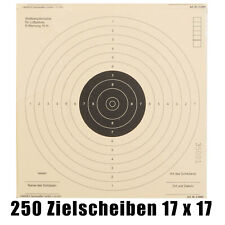 250er Pack Luftpistolenscheiben 17x17 Umarex Zielscheiben  ISSF-Standard