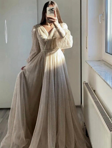Beiges brautkleid - beiges,