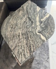 Echter Marmortisch 140x100cm regentropfform Grau Coutchtisch