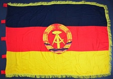 DDR Fahne Banner Amtsstubenfahne 170 x 118 cm 1960er Jahre gestickt SELTEN! 1030