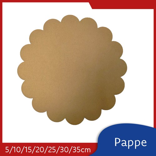 Runde pappe mit gewelltem rand - runde,