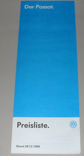 Prospekt preisliste passat - preisliste,