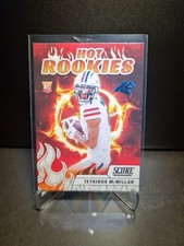 TETAIROA MCMILLAN 2025 PANINI SCORE HOT ROOKIES CAROLINA PANTHERS ROOKIE CARD