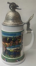Reservistenkrug  Kanoniere Kanone  Bierkrug Zinndeckel Replikat BMF Bierseidel