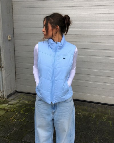 Nike vintage weste babyblau - nike,