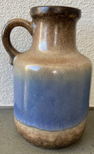 Vase, Blumenvase braun-beige Höhe ca.  16 cm, W.- GERMANY- 414 16