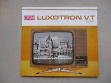 Werbe-Blatt " Fernseher Luxotron VT 234 " Fernsehgerätewerk Stassfurt,RFT,1979