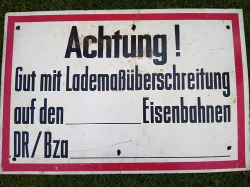 Schild lademaßüberschreitung - schild,