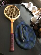 Dunlop Maxply Holz Tennisschläger Wood Racket L5 Antik vor John McEnroe 
