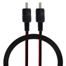 1m Lautsprecher Kabel Audio Schwarz Rot Stecker DIN Speaker PA Box Hi-Fi Rarität