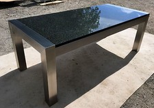 Naturstein anthrazit Esstisch
