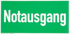 Notausgang schild rettungsweg - notausgang,