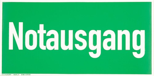 Notausgang schild rettungsweg - notausgang,
