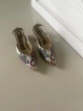 Peter Kaiser 37 Slingpumps Pantolette 4,5 Paisley Animal Netti Weber Kitten Heel