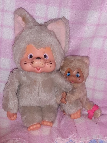 Monchhichi moncicci nyamy cat - nyamy,
