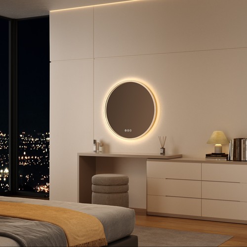 Led badspiegel rund - led, in