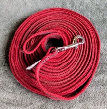 Schleppleine Hundeleine 10 Meter mit Handschlaufe, Nylon gummiert, 2 cm breit