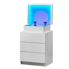 Weiß LED Nachttisch 3
