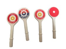 4 Stück Playmobil Polizei Kelle Motorrad Kontrolle